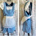 Blue and White Dirndl Adult Apron
