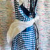 Blue and White Dirndl Adult Apron