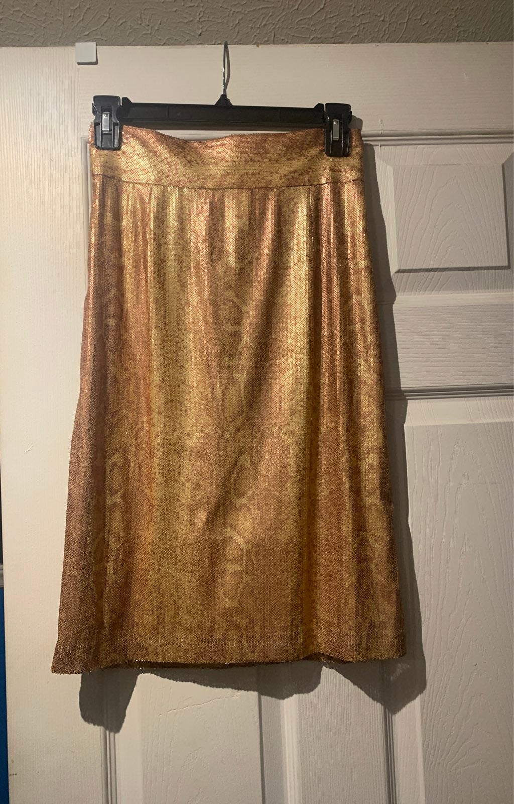 Formal Gold Sequin Skirt