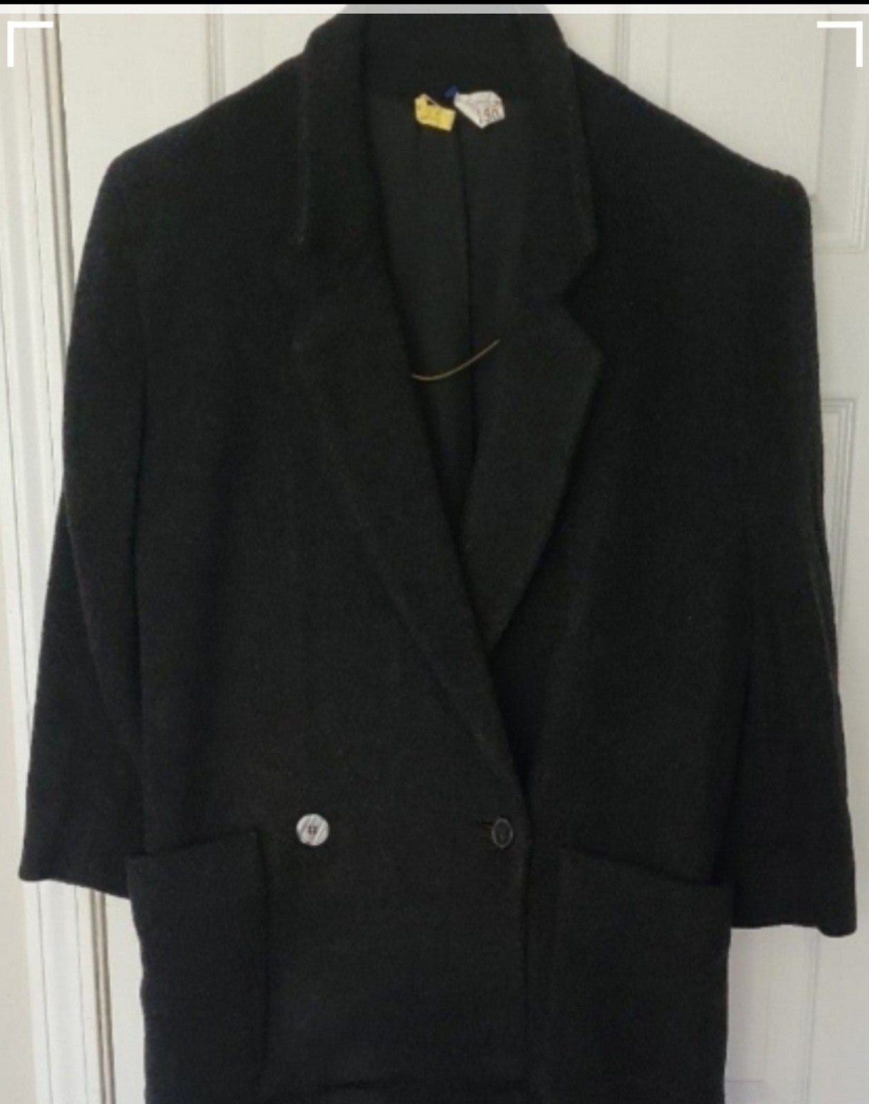 Beauchamp Place women's coat black 100%wool size 6