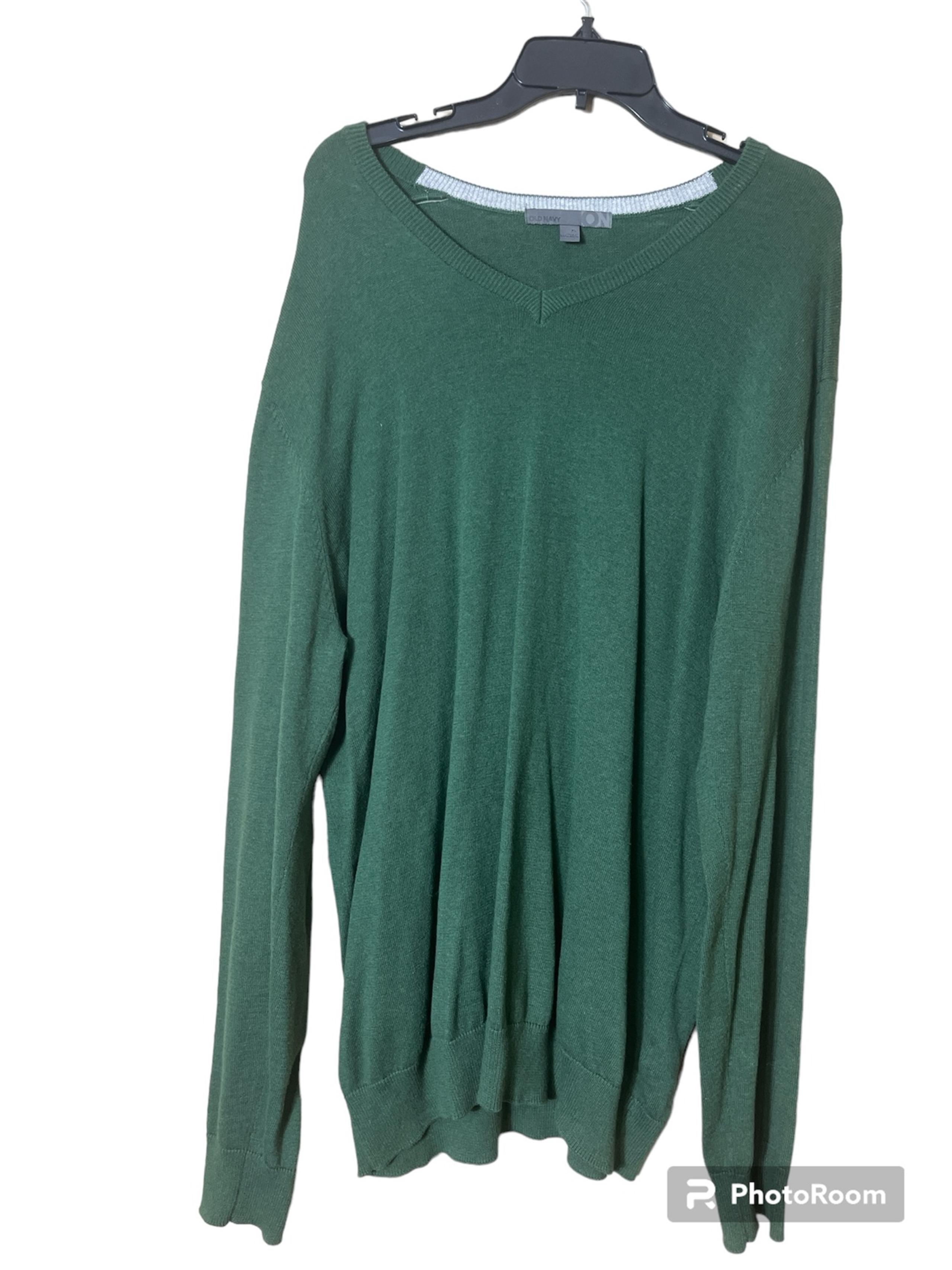 Old Navy 100% Men’s Pullover Green V Neck Sweater Size XL