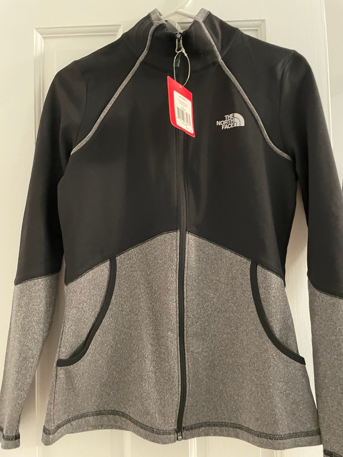 The North Face zip up fleece lined shirt