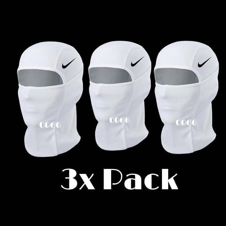 Nike Pro Ski Mask Size One White Pure One Size 3x Pack