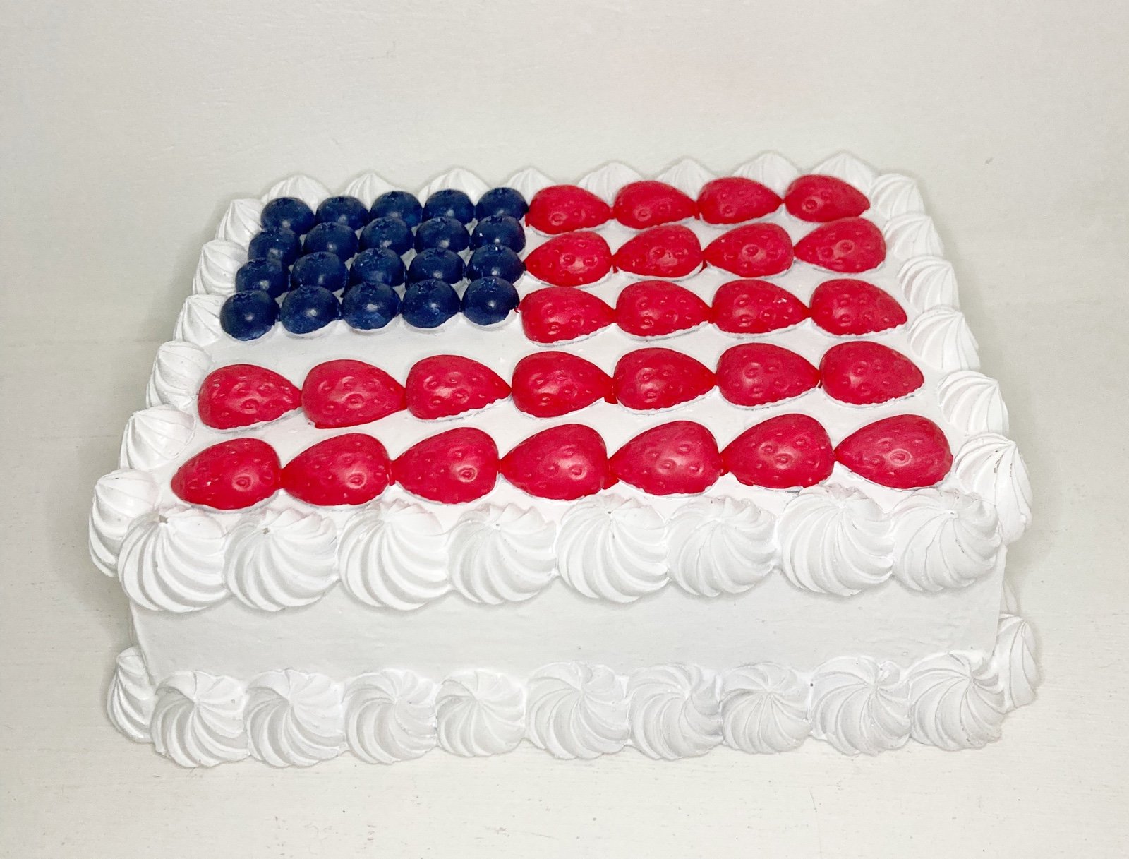 Patriotic Sheet Cake 4th of July decor