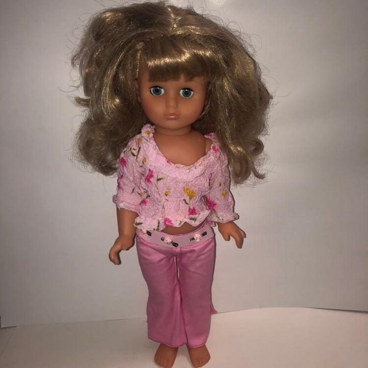 Lissi Doll Signed 17 Vintage RARE Pink Outfit Doll