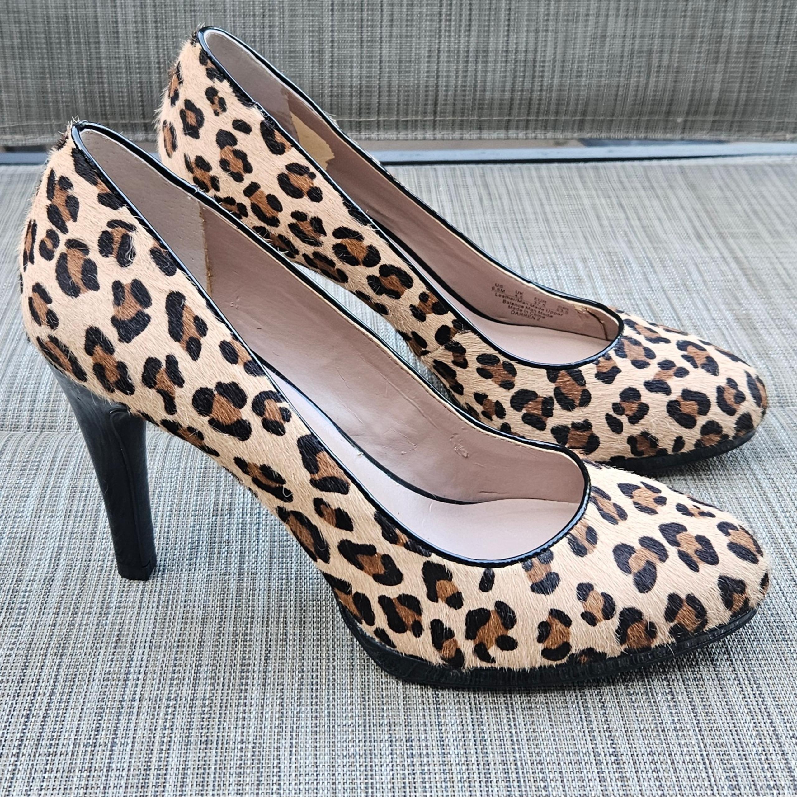 Franco Sarto Leopard Print Pumps Heels Women 6.5M