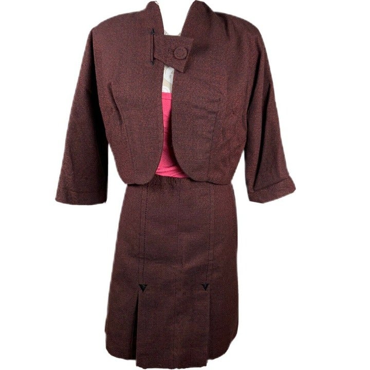 50s hand made bolero skirt suit like NEW