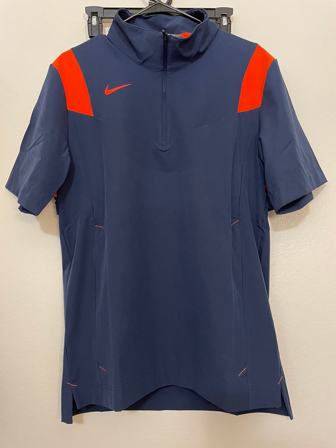 Nike Coaches Performance Lightweight Short Sleeve Blue Polo Size Small