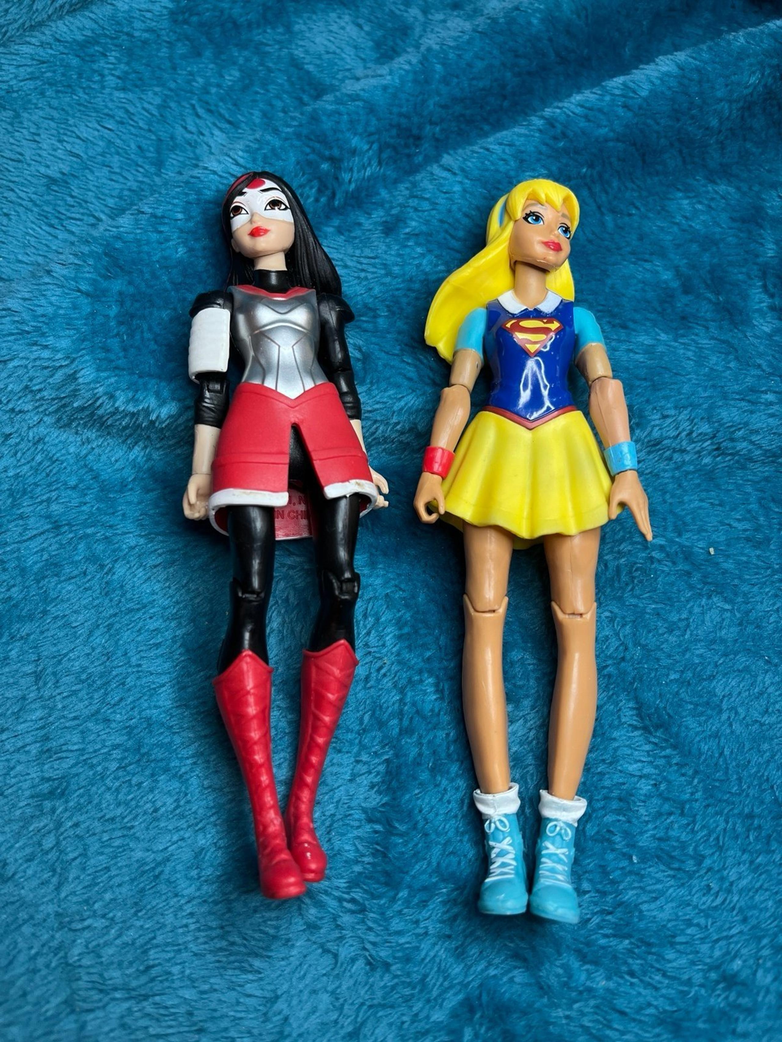 DC Super Hero Girls Action Figures Lot Of 2 Supergirl, Katana,