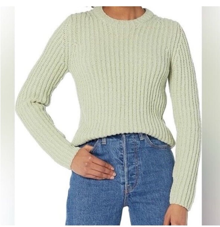 Vince NEW Women's Crimped Cotton Crew