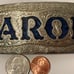 Vintage Metal Belt Buckle, Carol, Caroline, Nice Western Design, 4 3/4 x 1 3/4