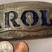 Vintage Metal Belt Buckle, Carol, Caroline, Nice Western Design, 4 3/4 x 1 3/4