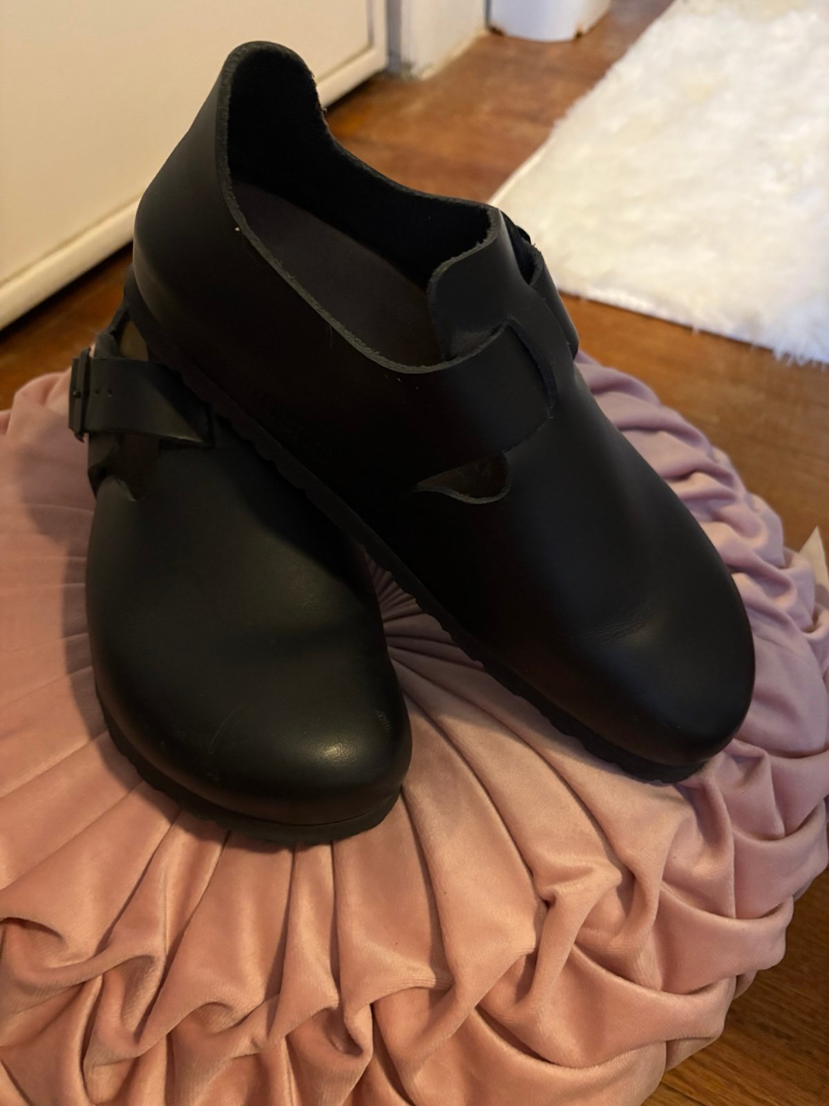 BIRKENSTOCK ロンドン コンフォートシューズ 37 ブラック フラット BIRKENSTOCK ロンドン コンフォートシューズ 37 ブラック フラット