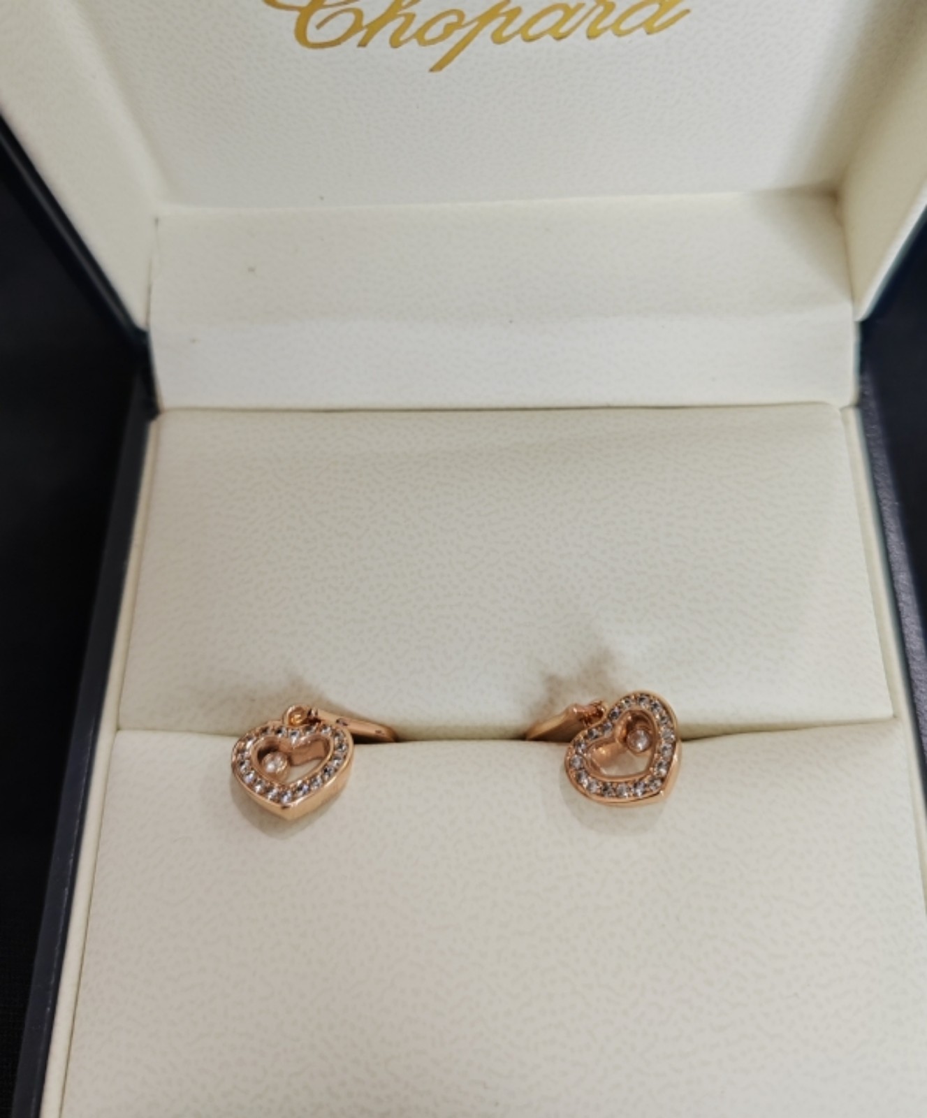 18K gold diamond earrings