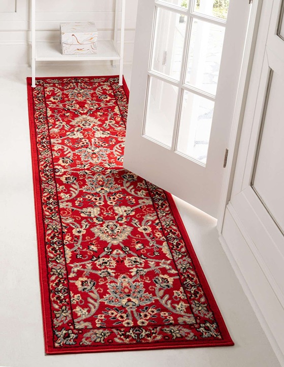 2' 7 x 10' New Area Rug Red H 34505 Home Decorative Art Soft Carpet Collectible
