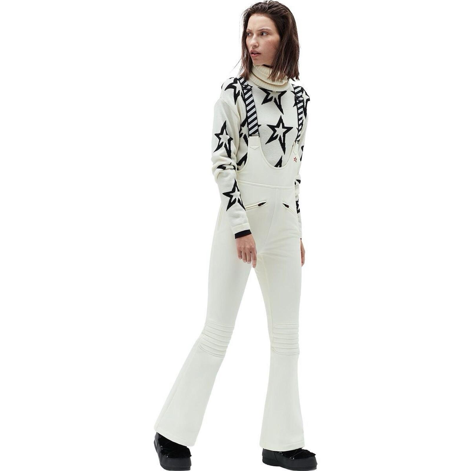 Perfect Moment Isola Racing Pant Winter White Ski Pant Suspenders Small S