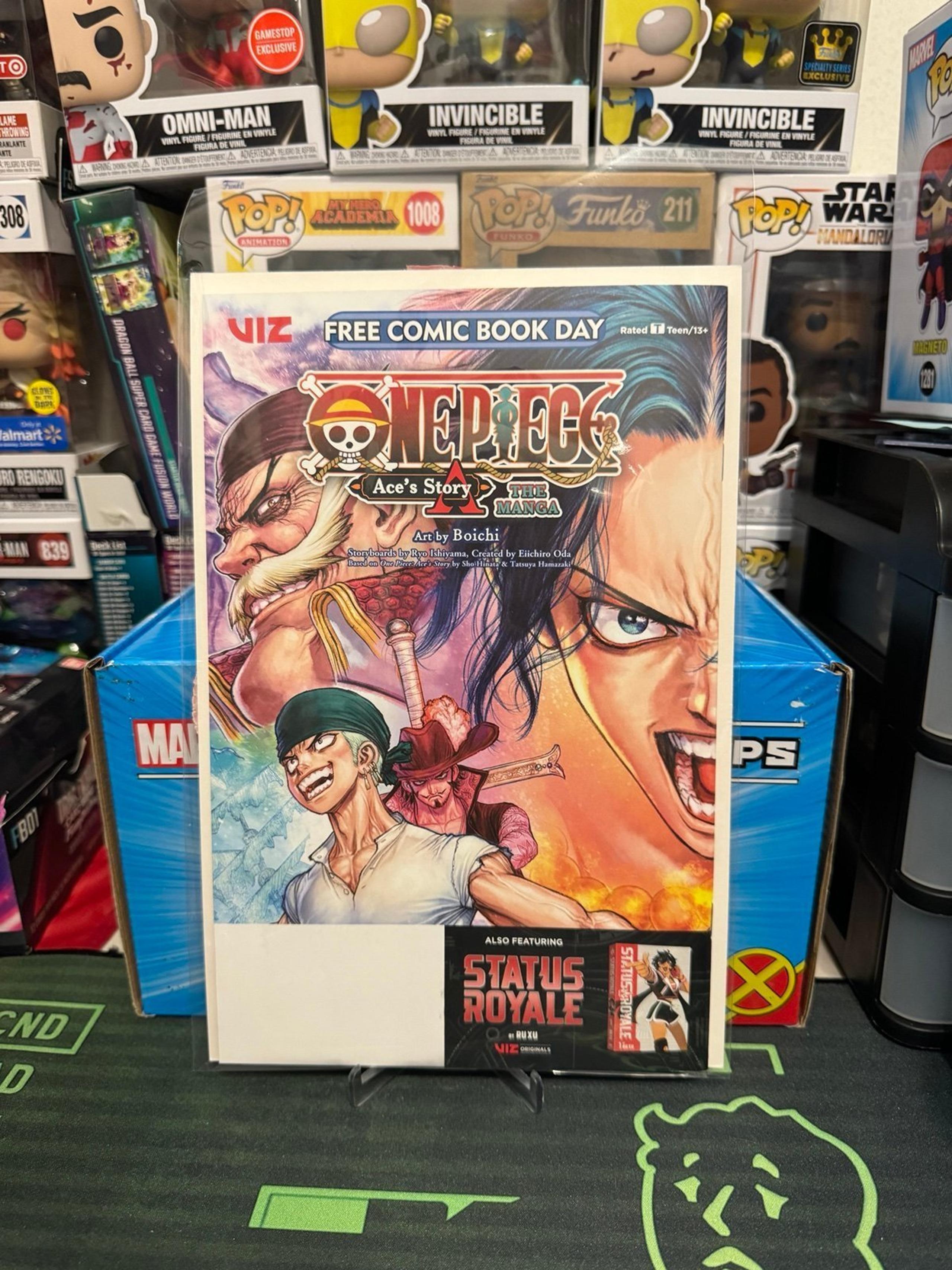 ONE PIECE ACES STORY  STATUS ROYALE free comic book day FCBD 2024 Viz