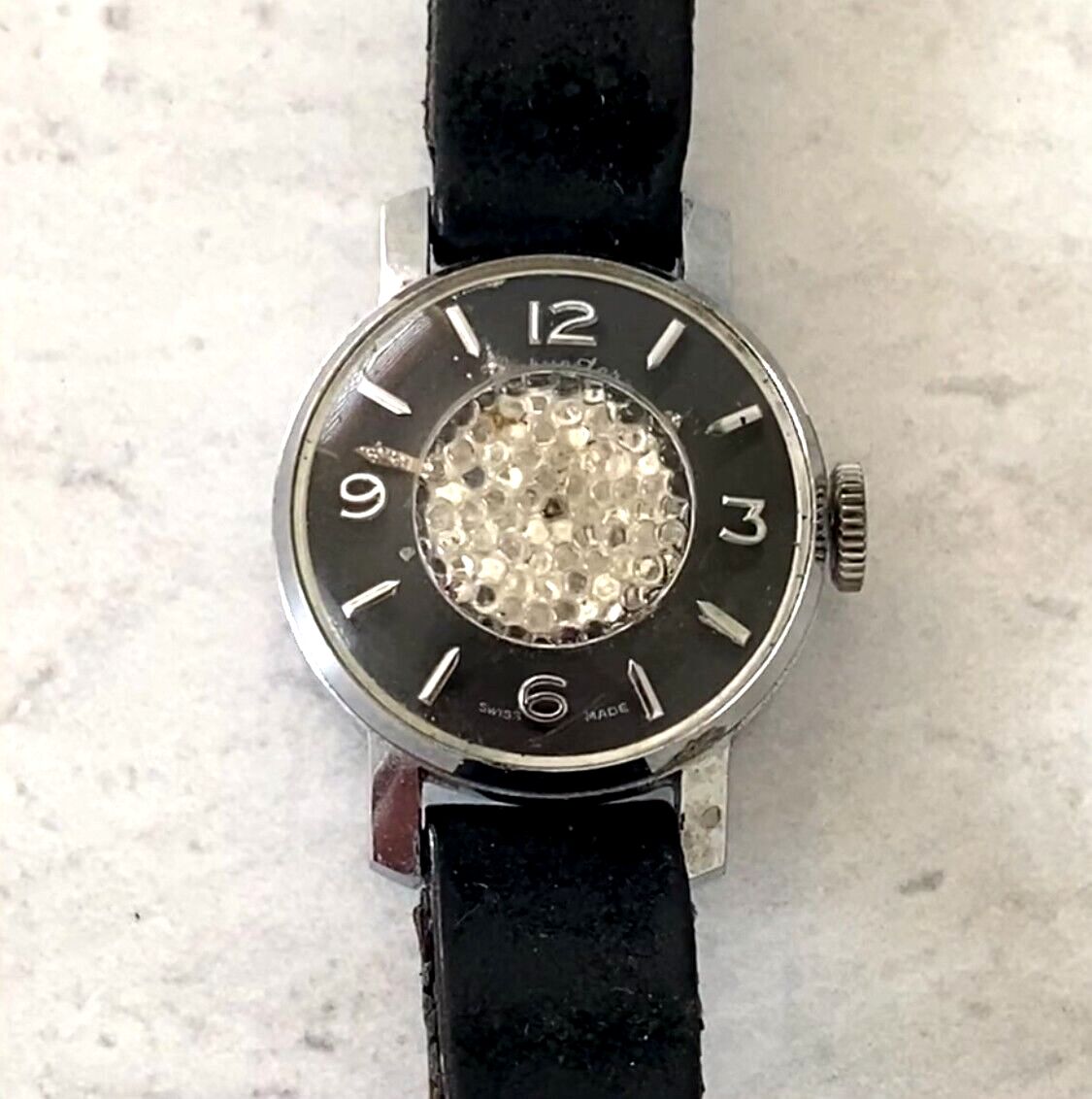 Vintage Sparkly Mystery Dial Ladies Watch Silver Tone Mechanical Watch The Video