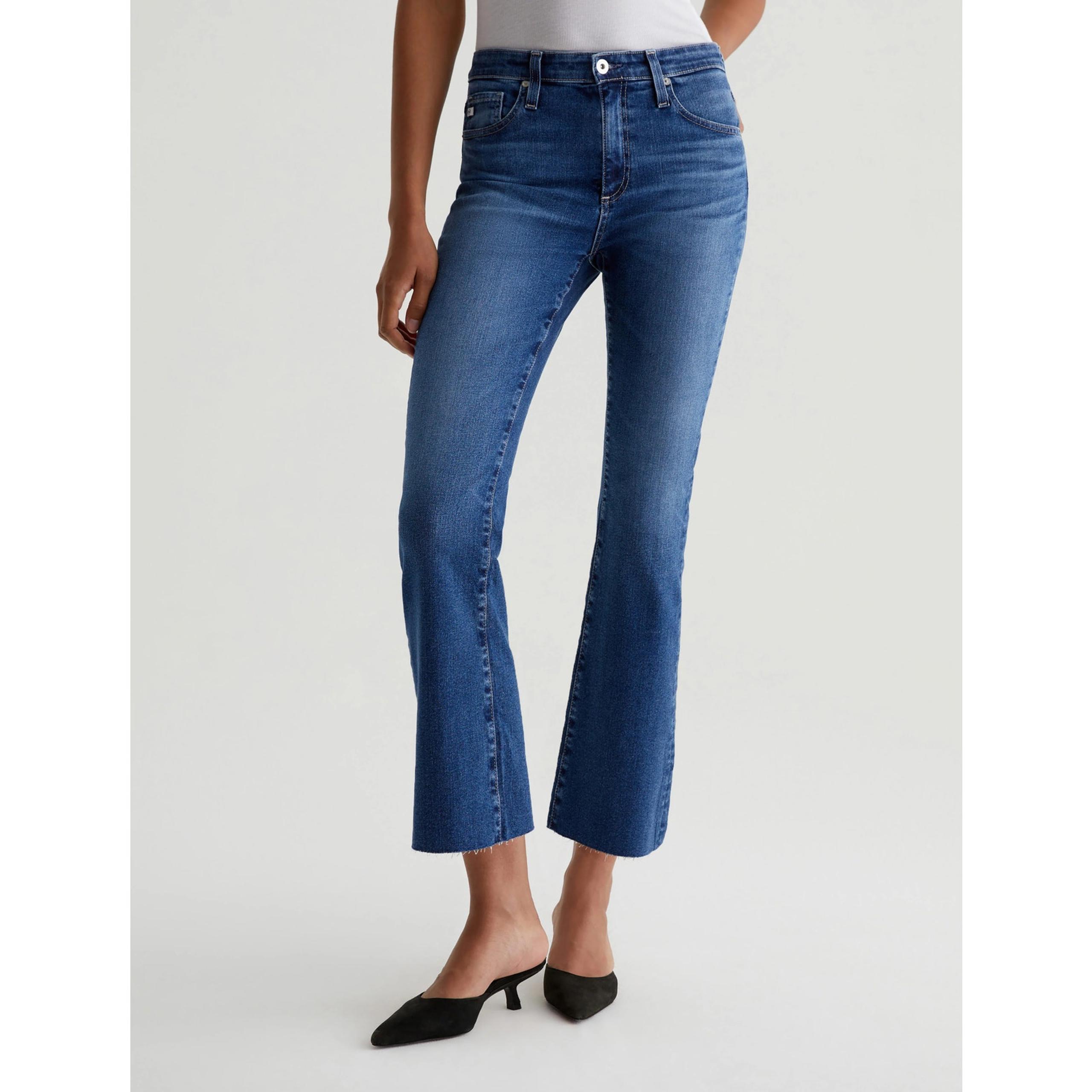 Adriano Goldschmied Women's 25 Lucerne Farrah Boot Cropped Mid Rise Jeans OS6-11