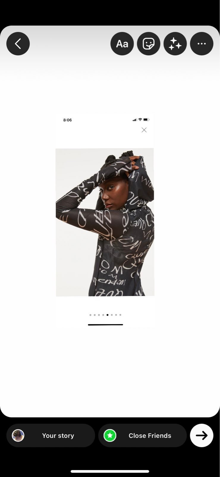 Printed jumpsuit with front zipper and hood