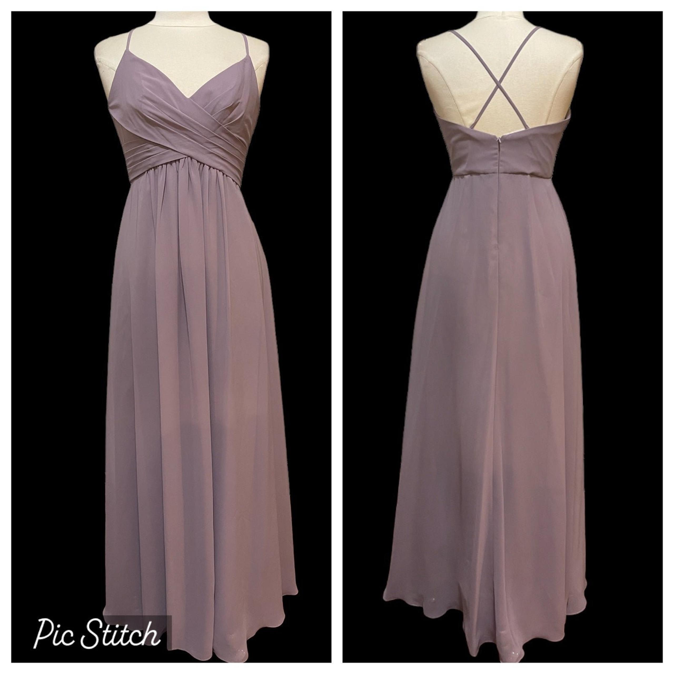 Sorella Vita #8798 - criss-cross bodice Dusty Lavender