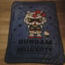 Blue Gundam Hello Kitty throw blanket