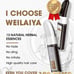 Weilaiya Hair Dye Shampoo Natural Black 100ML