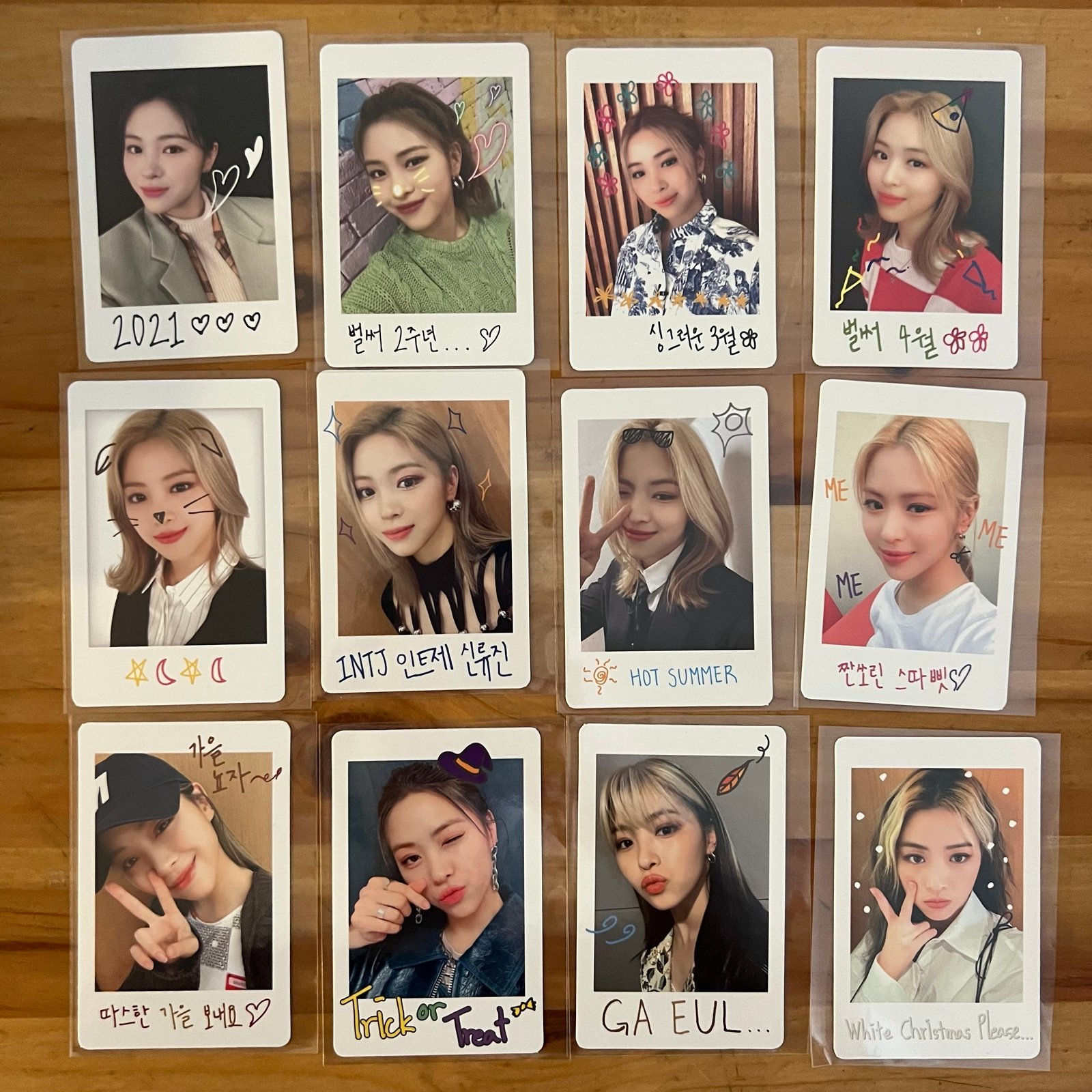 itzy ryujin no bad days polaroid set