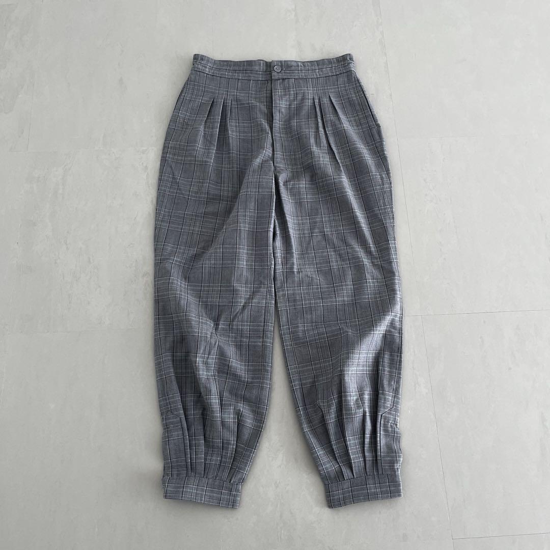 HOMELESS TAILOR Homeless Tailor Pants Check Brand New Unused