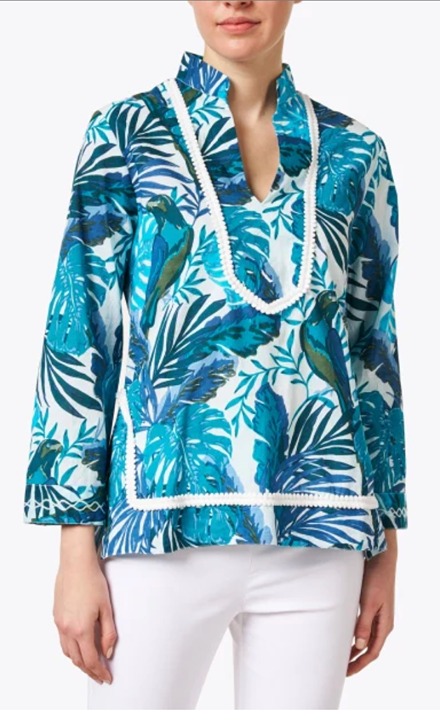 Jude Connally NWT Botanical Tunic Blue