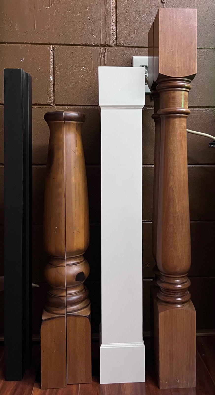 Cabinetry tapered cabinet column set of 2