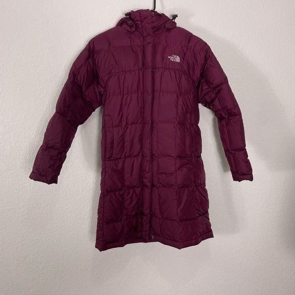 The North Face Cranberry Colored 600 Down Fill Long Winter Coat