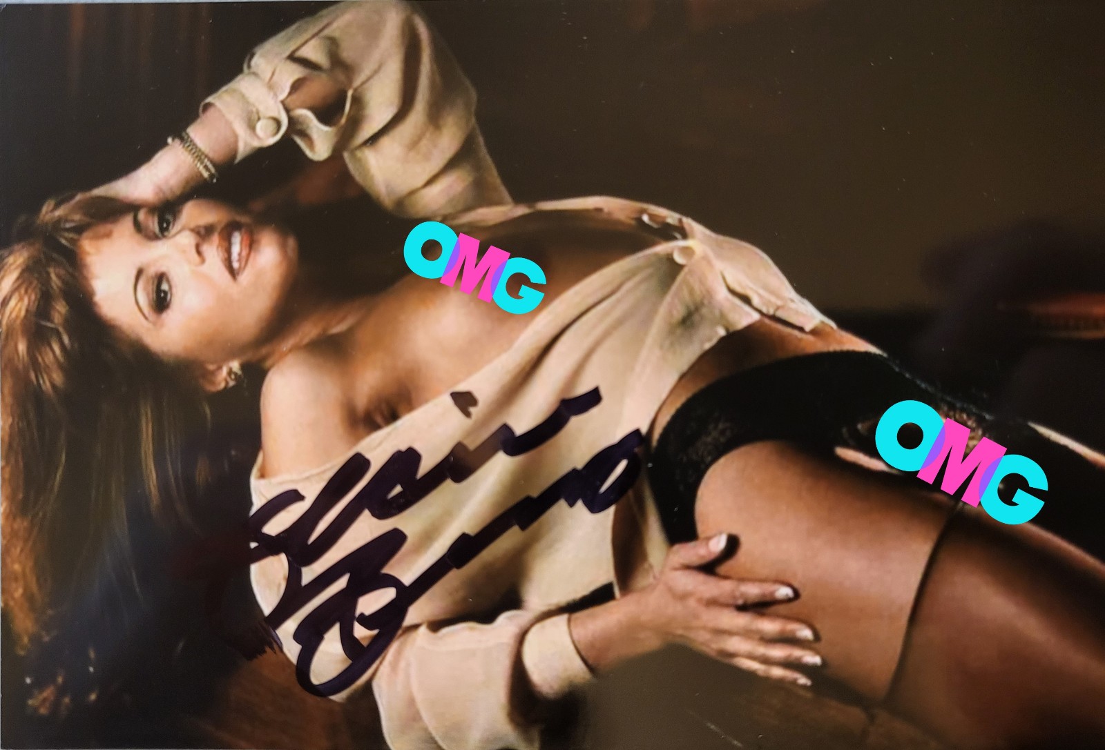 JEANIE BUSS AUTOGRAPHED PHOTO - LOS ANGELES LAKERS OWNER!!! - PLAYBOY!!!