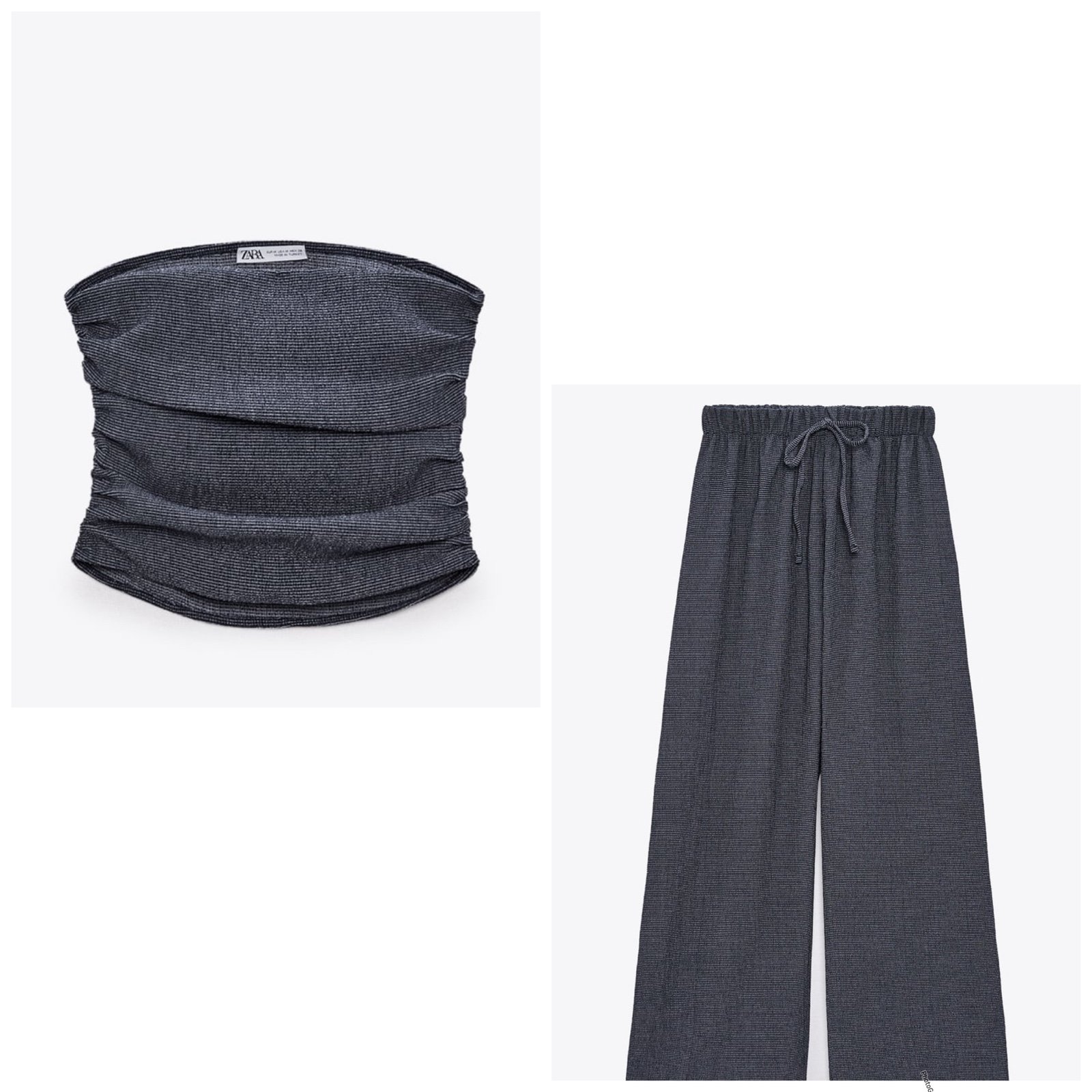 Zara halter and wide leg pants