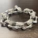 Bracelet Vintage Square Fleur-de-lis Emblem BS Flare Silver 925
