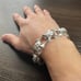 Bracelet Vintage Square Fleur-de-lis Emblem BS Flare Silver 925