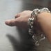 Bracelet Vintage Square Fleur-de-lis Emblem BS Flare Silver 925