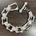 Bracelet Vintage Square Fleur-de-lis Emblem BS Flare Silver 925