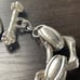 Bracelet Vintage Square Fleur-de-lis Emblem BS Flare Silver 925