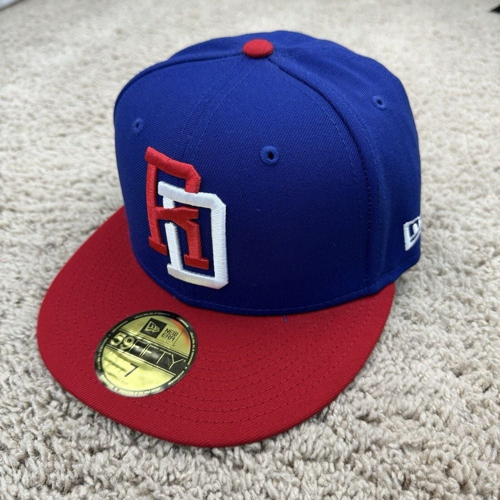 Dominican Republic Hat New Era 2023 World Baseball Classic 7 Blue 59 Fifty Cap