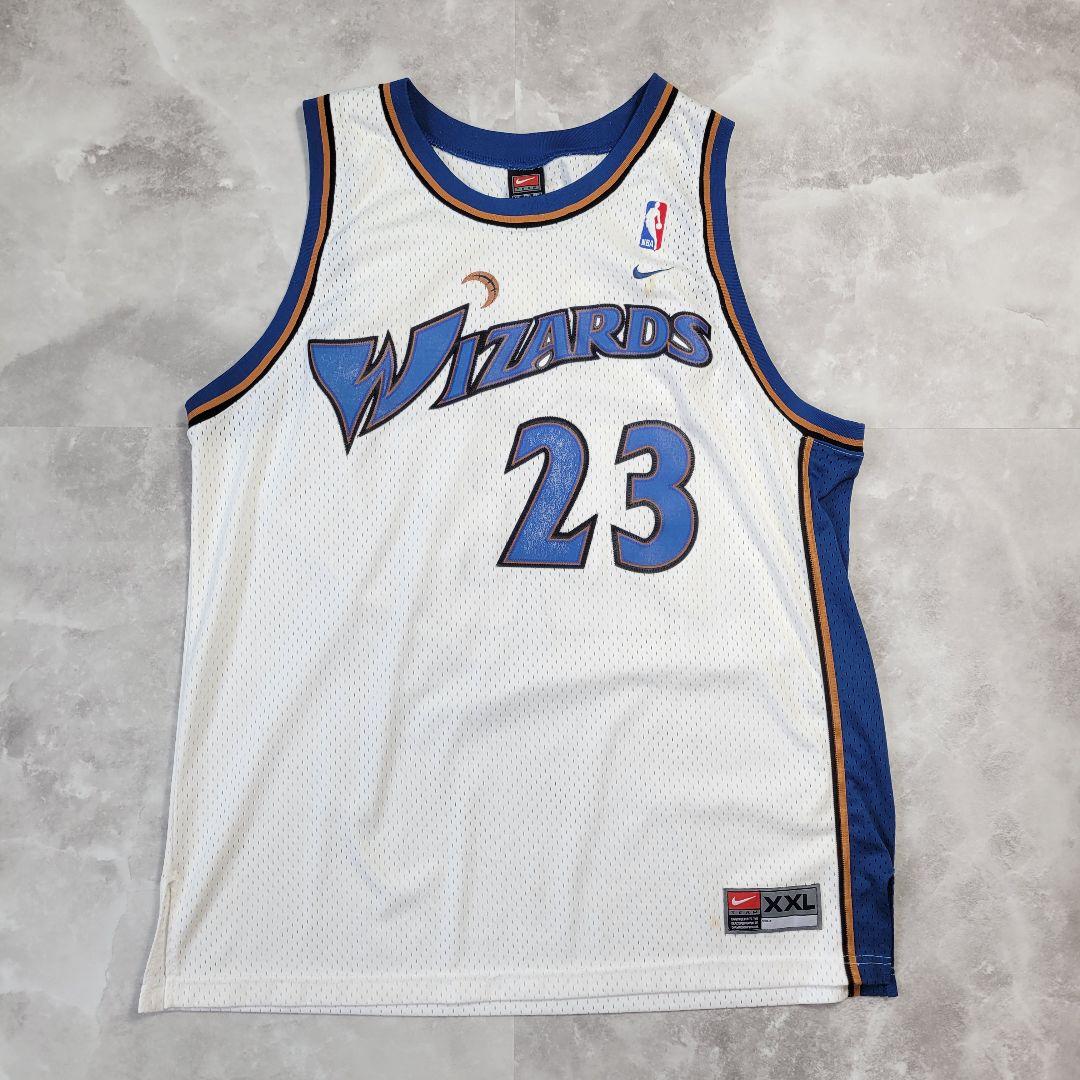 2000s Nike NBA Wizards Jersey with Jordan logo.