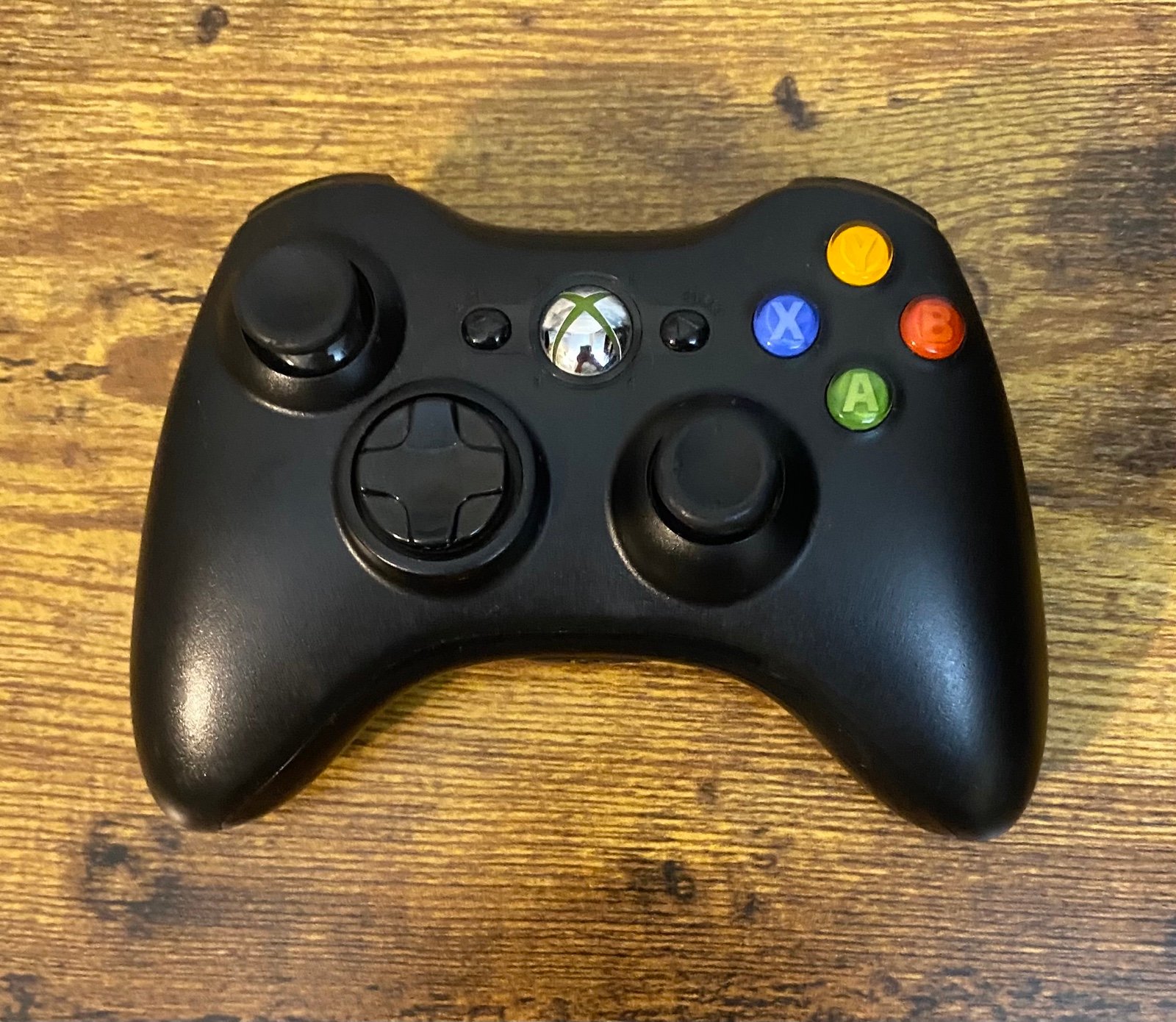 Genuine OEM Microsoft Xbox 360 Black Wireless Controller 1403 ~ Tested & Works