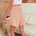 NWT Luna Cozy cotton silk loose short otium tan pink size L