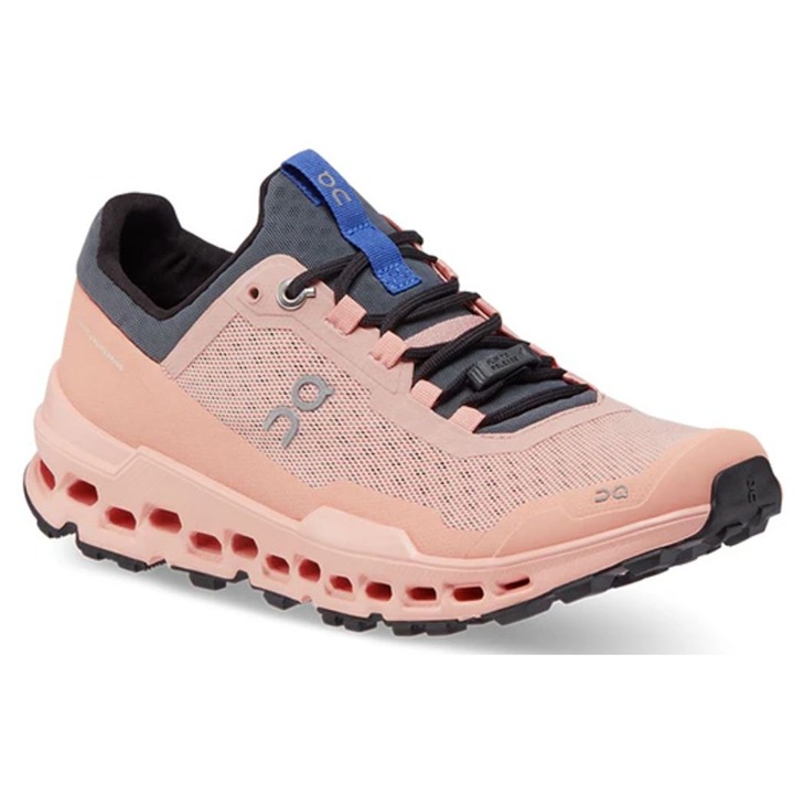 Women's On Cloudultra Rose Cobalt 8.5 Cloud Ultra Trail Running Shoes Peach EUC