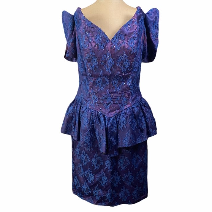 **TAKING BEST OFFER** GUNNE SAX Purple Vintage Peplum Dress