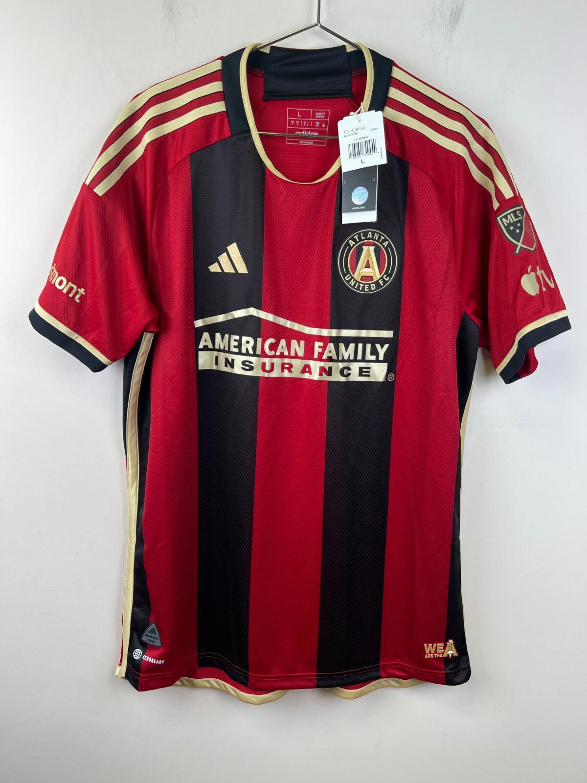Atlanta United FC 2024 Authentic Home Jersey Adidas Size L NWT - Black & Red