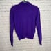 VTG 80's Carson Pirie Scott Women's Purple Lamswool/Angora Turtleneck Sweater L