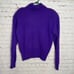 VTG 80's Carson Pirie Scott Women's Purple Lamswool/Angora Turtleneck Sweater L