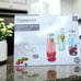 Ernesto l Set of 4 l Drinking Jars w/ Lids & Straws l Glass l 14.5 oz. l NIB