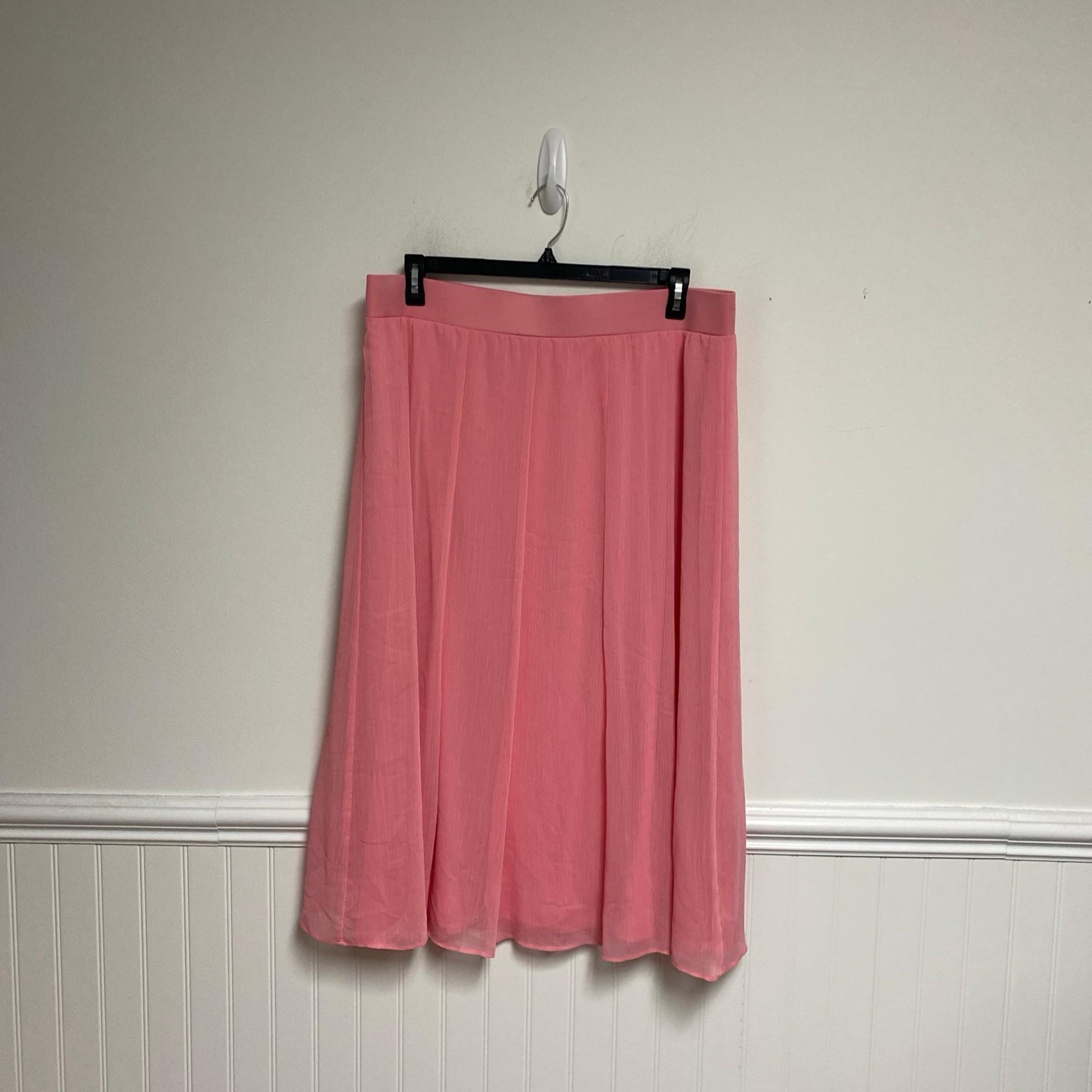 Ruby RD Long Pink Maxi Lined Skirt Size  XL